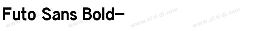 Futo Sans Bold字体转换